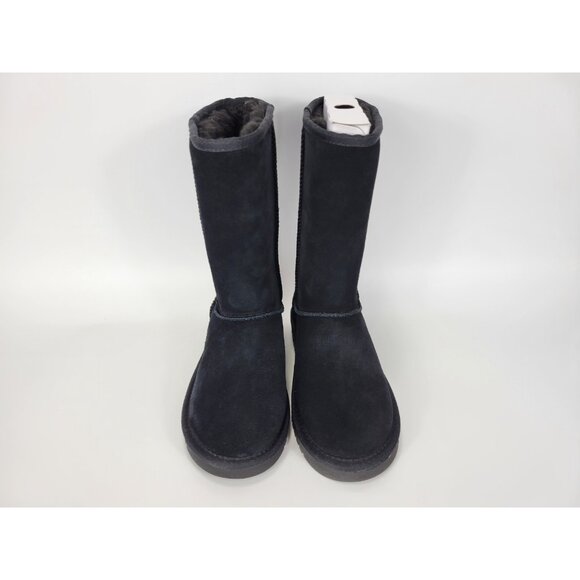 Koolaburra By Ugg Koola Tall Leather Mid Calf Boots Womens Size 5 Black 1017089 - Picture 8 of 12